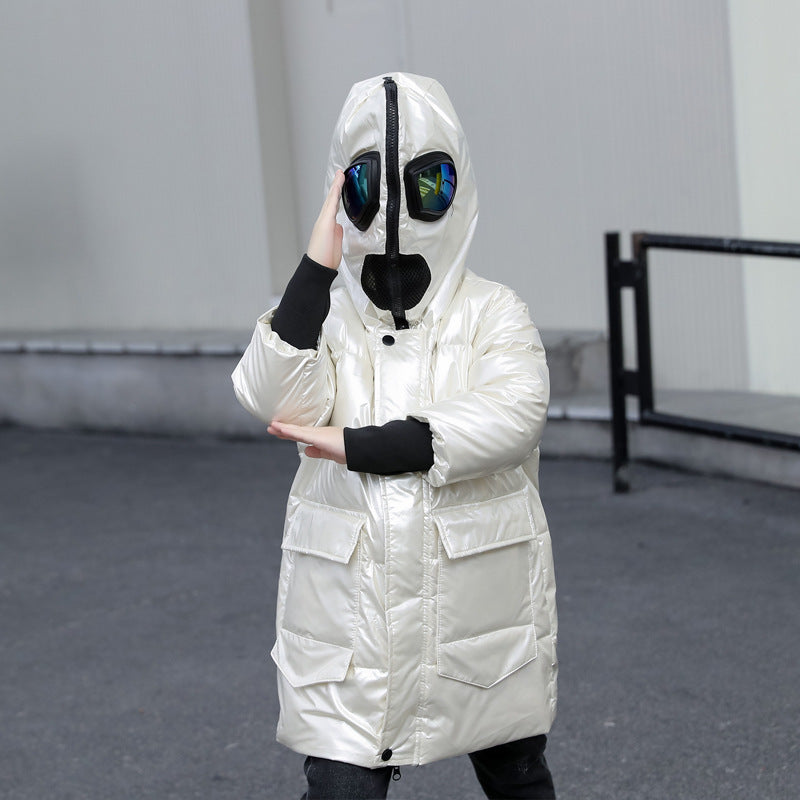 double zipper Ultraman glasses jacket