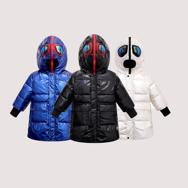 double zipper Ultraman glasses jacket