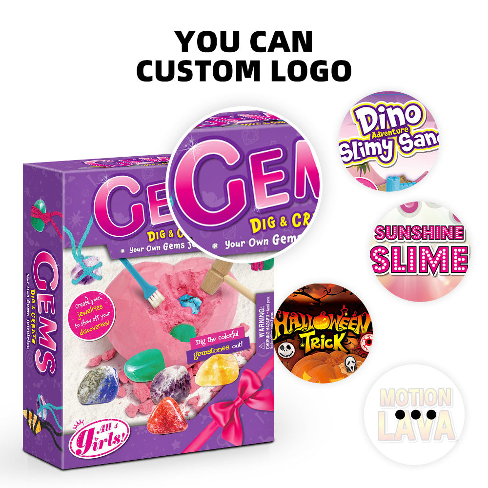 Gemstone Dig Kit Toys For Kids