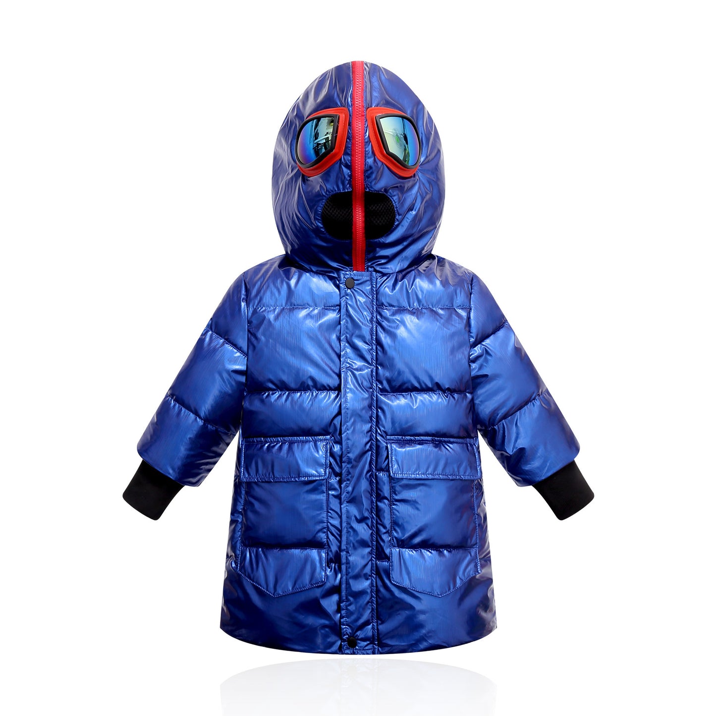 double zipper Ultraman glasses jacket