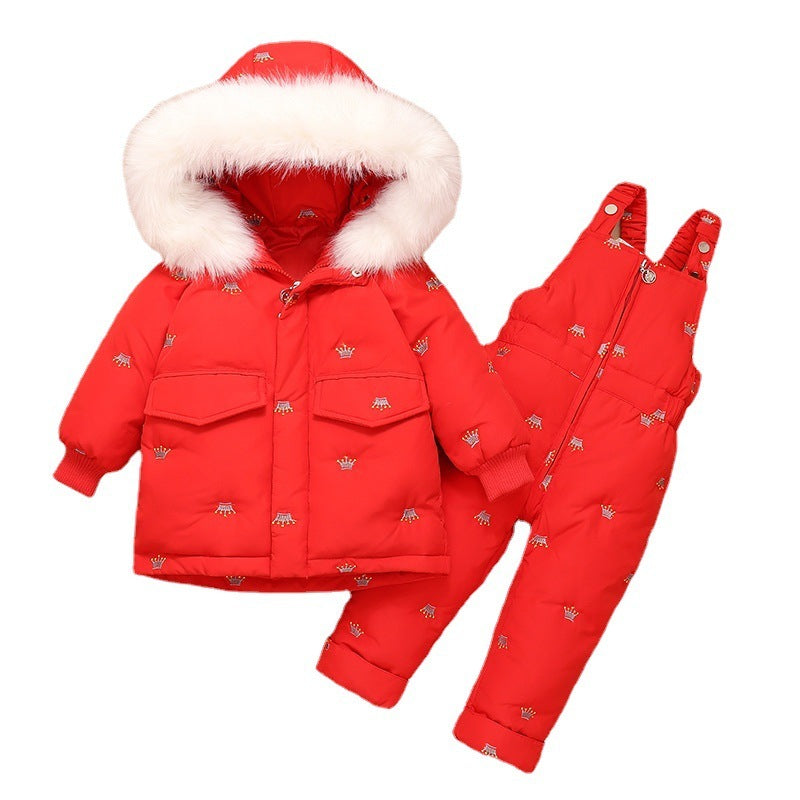 Children's Clothing Children's Down Jacket Suit Girls