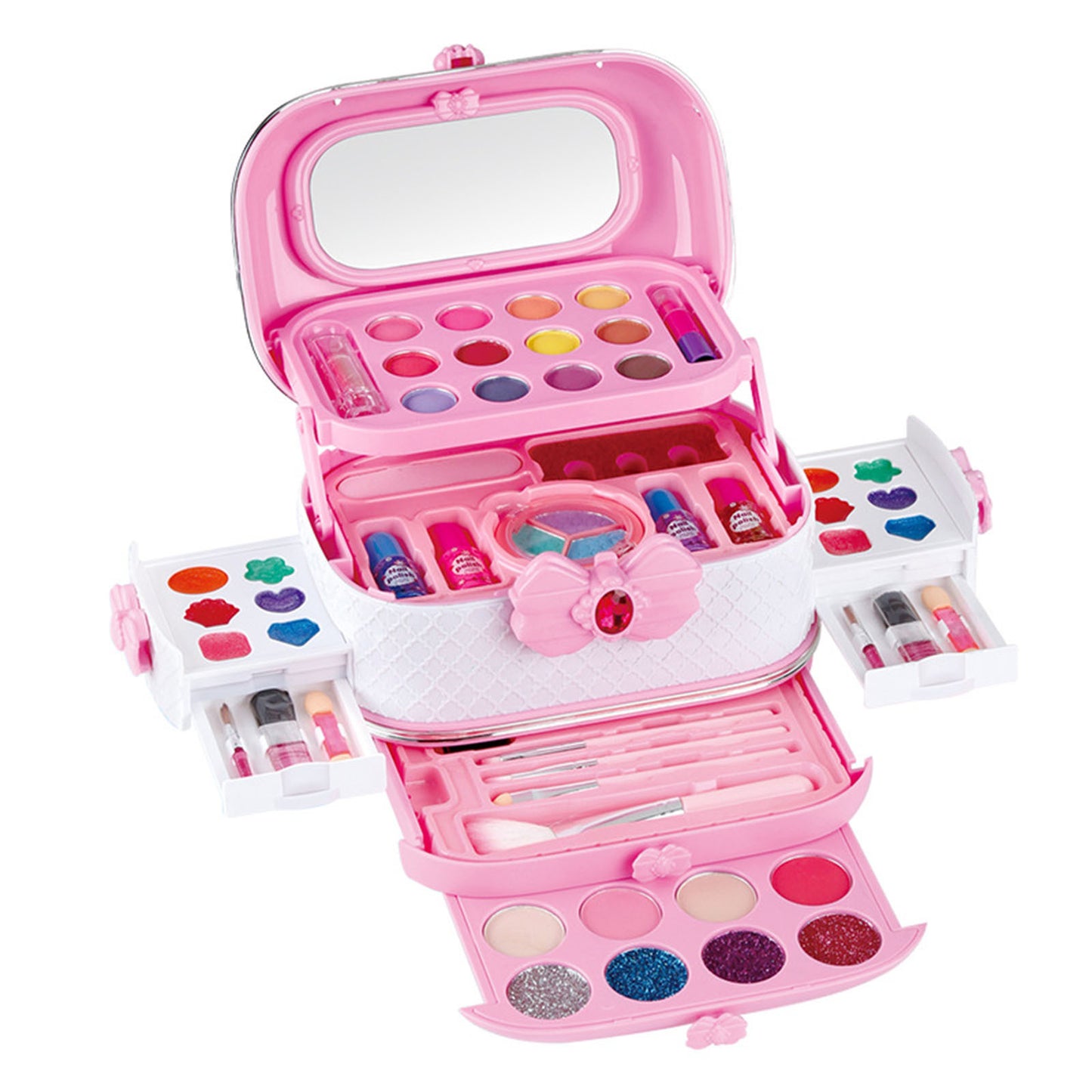 Girls Makeup Kits for Kids Children's Makeup Sets Girls Princess Make Up Box Nontoxic Cosmetics Kit Toys Makeup Beauty Toys Christmas Gift Birthday Gift