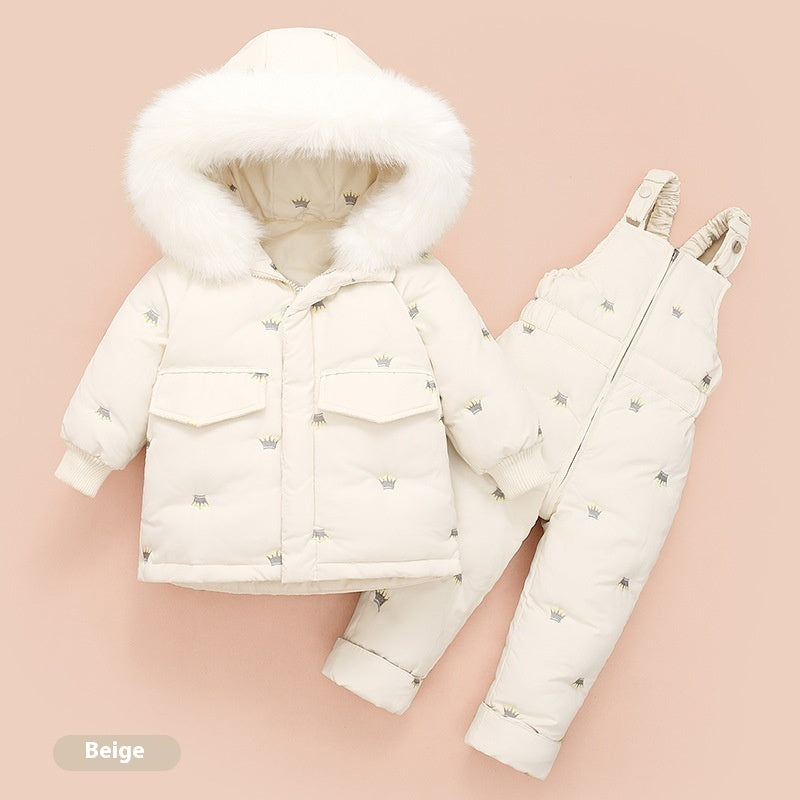 Children's Clothing Children's Down Jacket Suit Girls