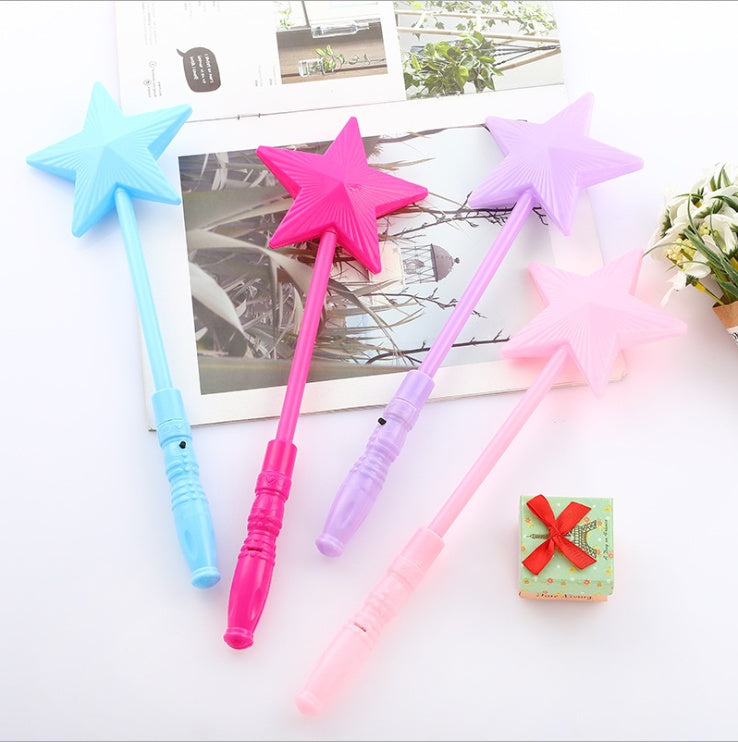 Children Illuminated Toys Five-pointed Star Stick Stars Magic Bar Kids Girl Fairy Star Rod Toy Gifts -17 AN88