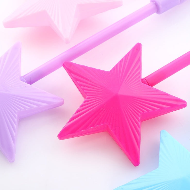 Children Illuminated Toys Five-pointed Star Stick Stars Magic Bar Kids Girl Fairy Star Rod Toy Gifts -17 AN88