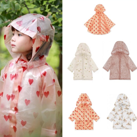 Raincoat Boy's Cape Poncho Girl Waterproof Clothing