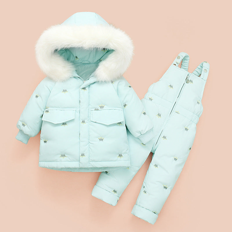 Children's Clothing Children's Down Jacket Suit Girls