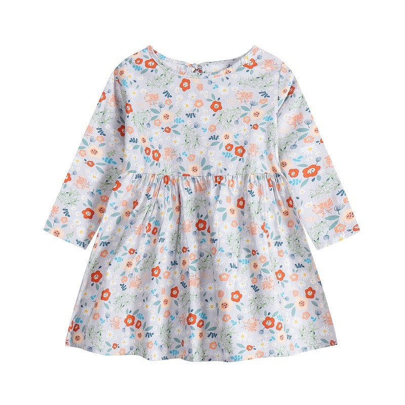 Korean Style Floral Princess Dress Children's Clothing